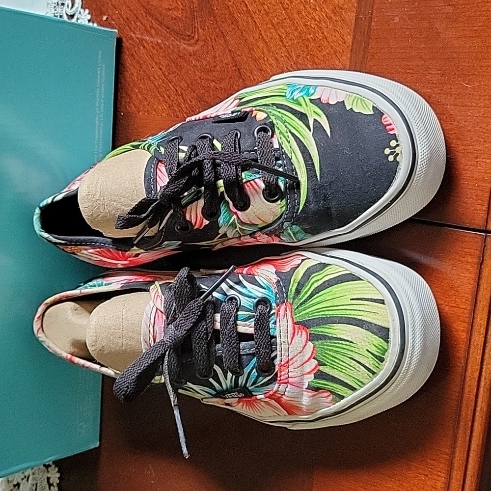 Vans tropical print sneakers